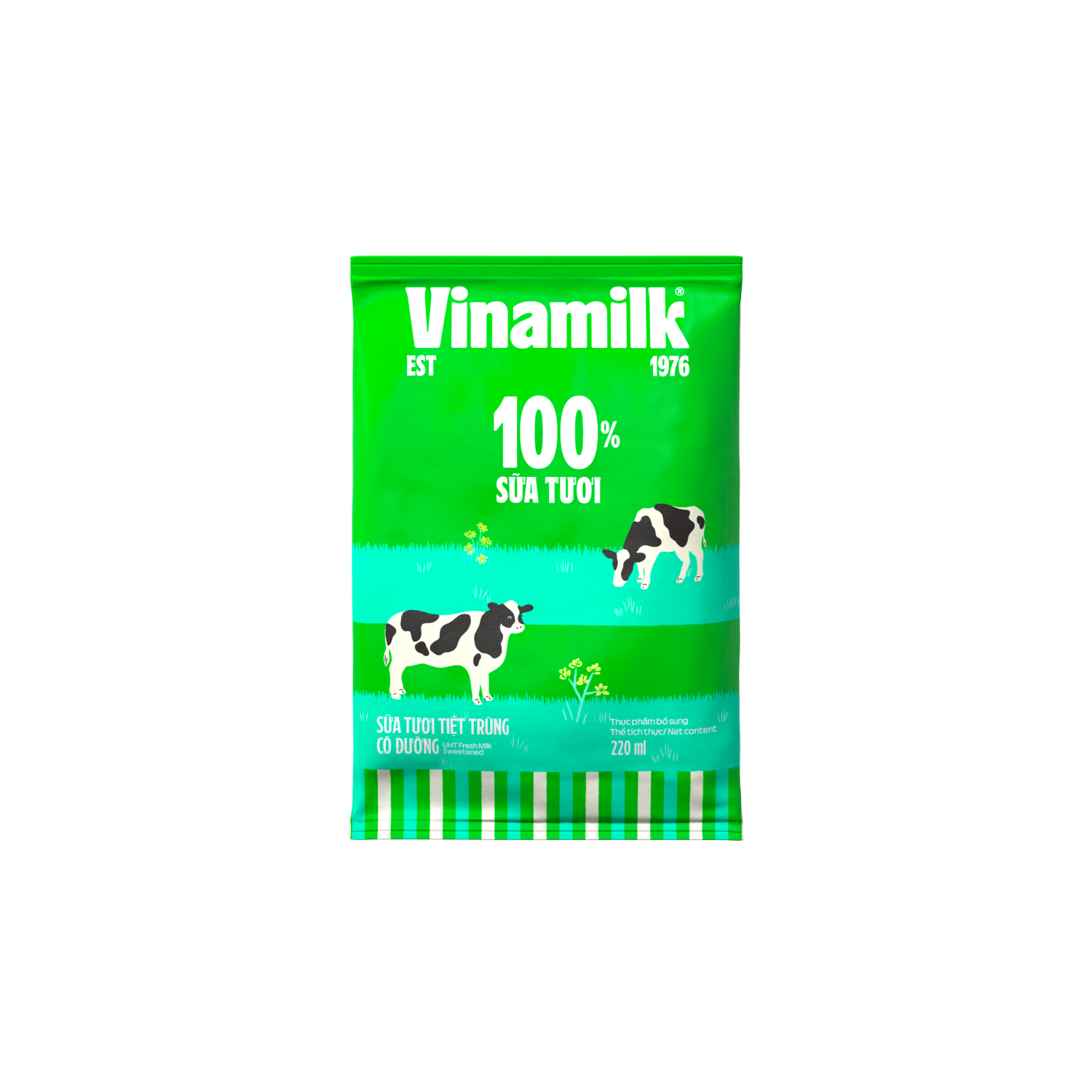 Sữa tươi tiệt trùng 100% Có đường 220ml