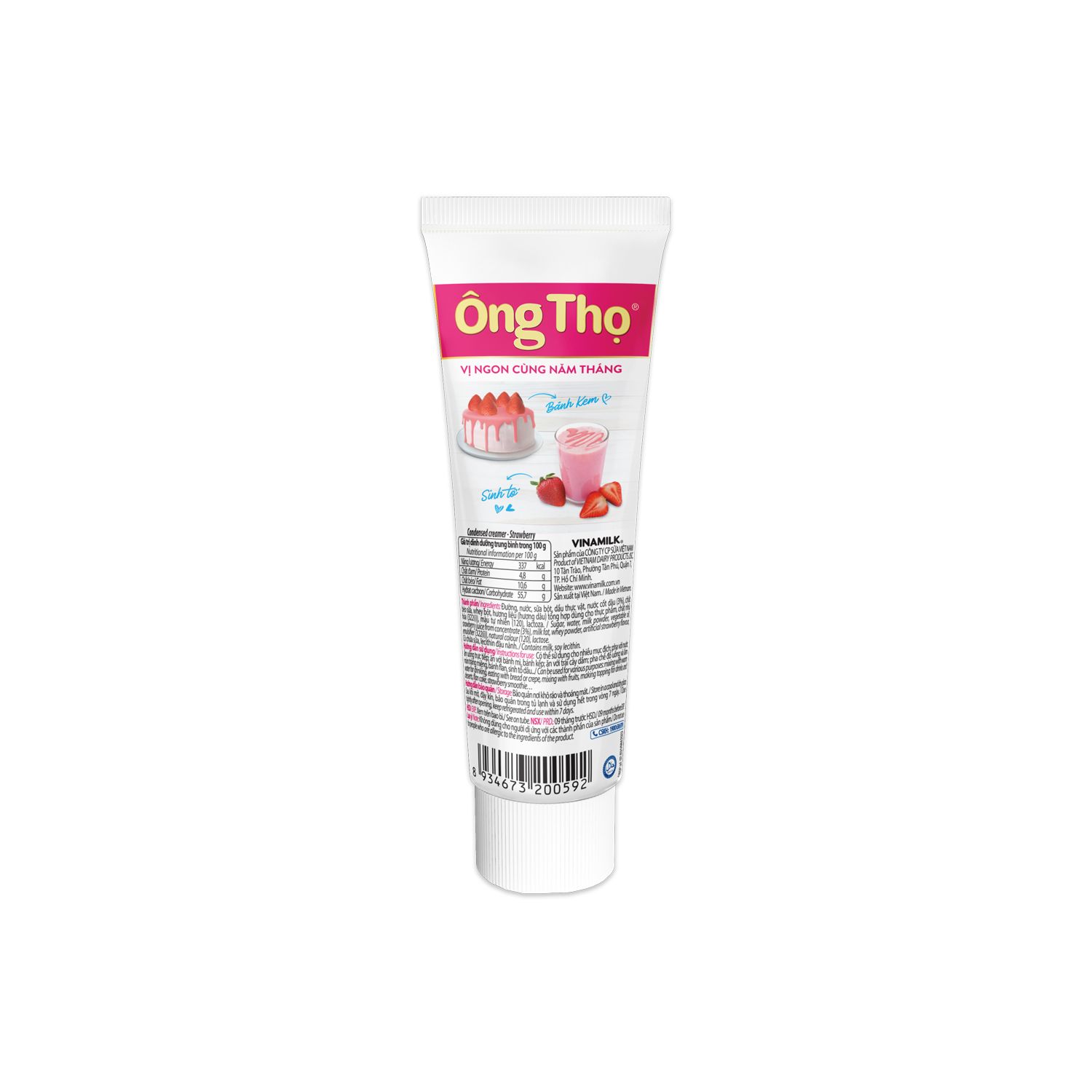 Creamer đặc Ông Thọ Vị Dâu 165g