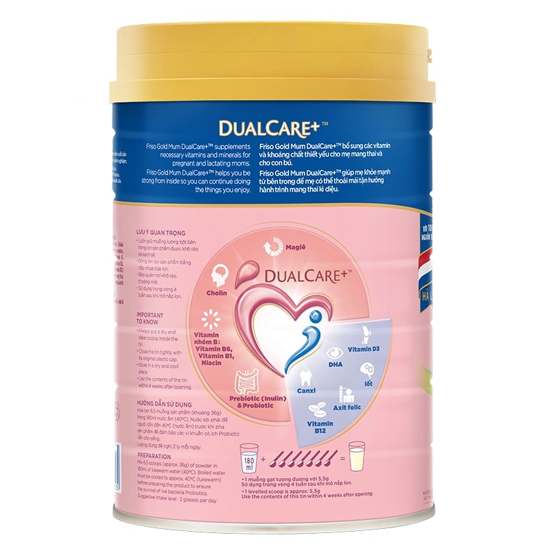 Sữa bầu Friso Gold Mum hương cam 900g/830g - Giao bao bì ngẫu nhiên