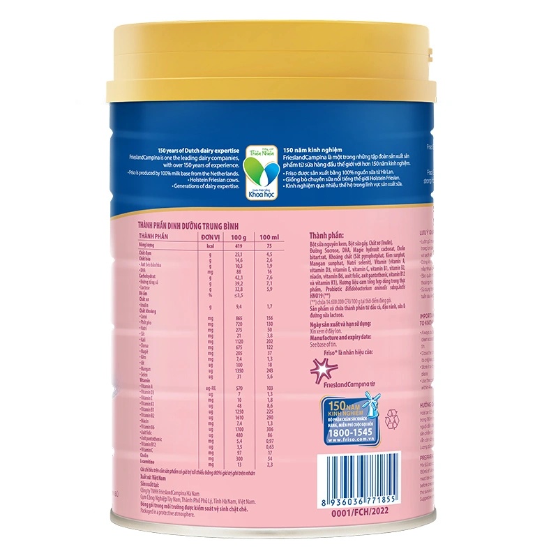 Sữa bầu Friso Gold Mum hương cam 900g/830g - Giao bao bì ngẫu nhiên