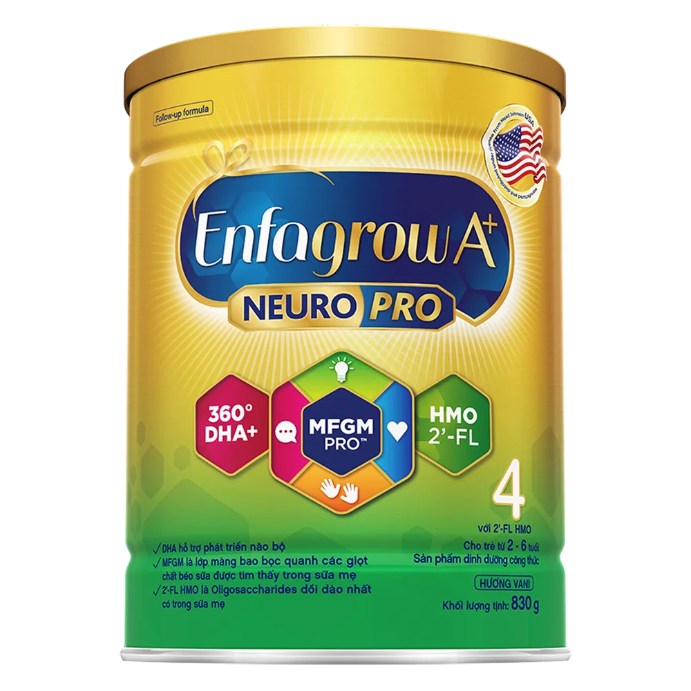 Sữa Enfagrow A+ số 4 830g (2-6 tuổi) 2Flex