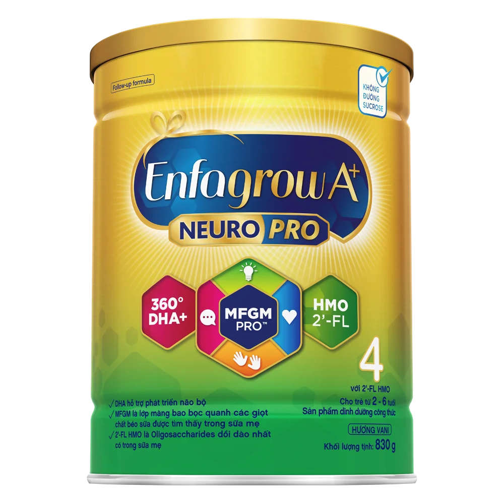 Sữa Enfagrow A+ số 4 830g (2-6 tuổi) 2Flex