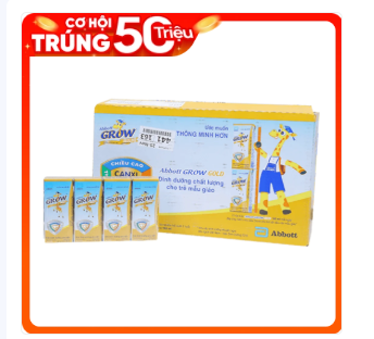 Sữa Abbott Grow Gold hương vani 110ML - Lốc 4 (Từ 2 - 6 tuổi)