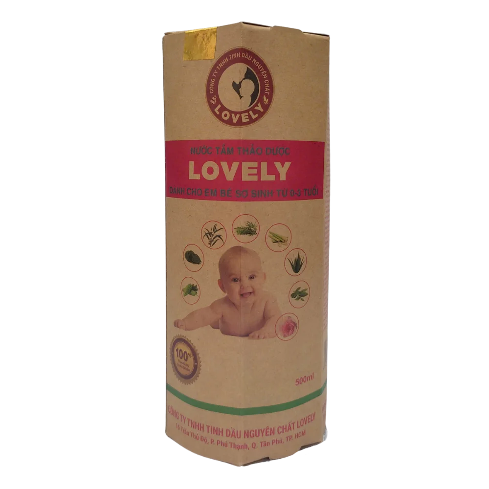 Nước tắm thảo dược Lovely - Dành cho bé sơ sinh từ 500ml